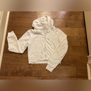 Pacsun cropped full zip up hoodie